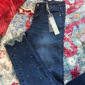 Tractr jeans 14 NWT star embellished